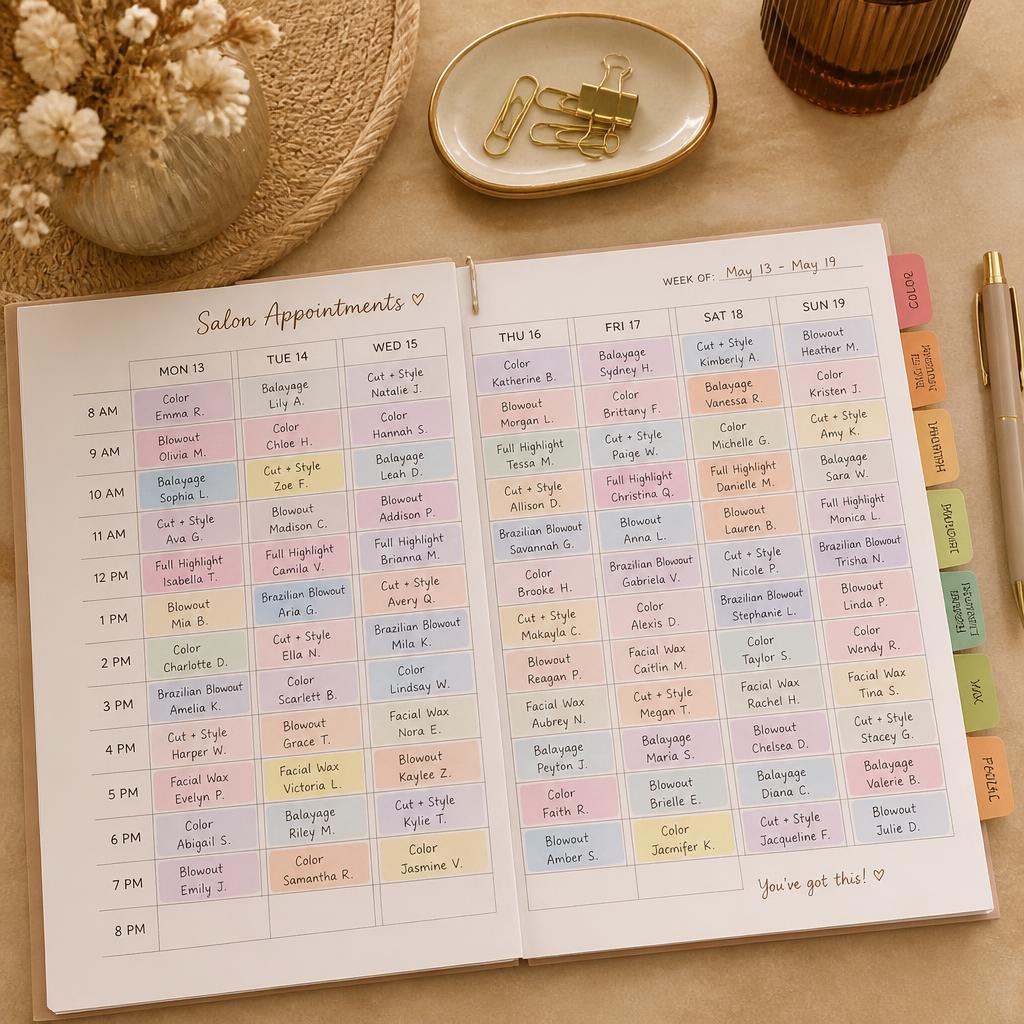 Fully booked agenda — Jasmine R.